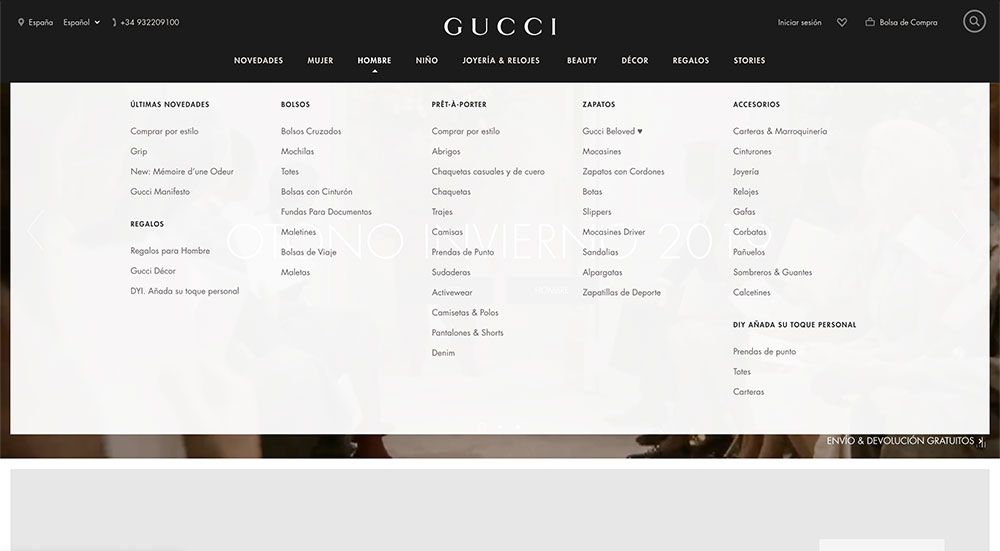 tienda de Gucci