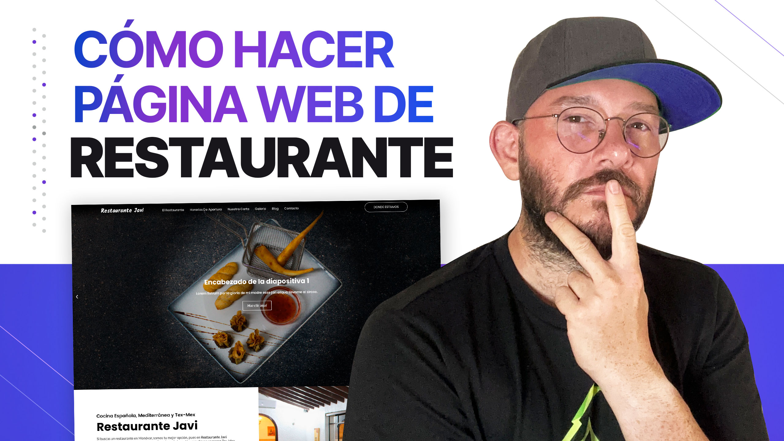 Cómo crear una PÁGINA WEB para un RESTAURANTE con WordPress y Elementor